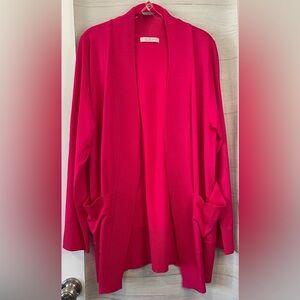 Active USA Fuchsia Open Front Cardigan